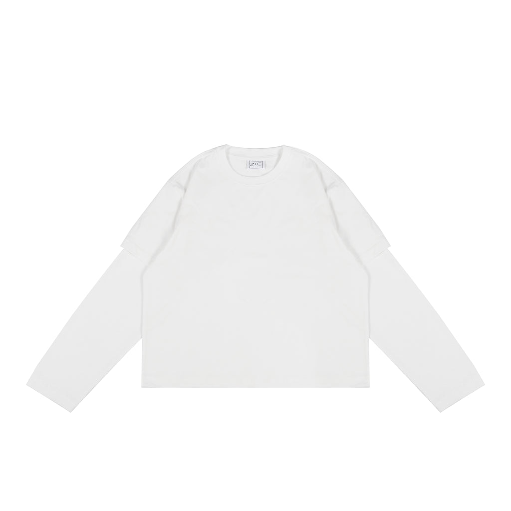 White Double Layer Tee