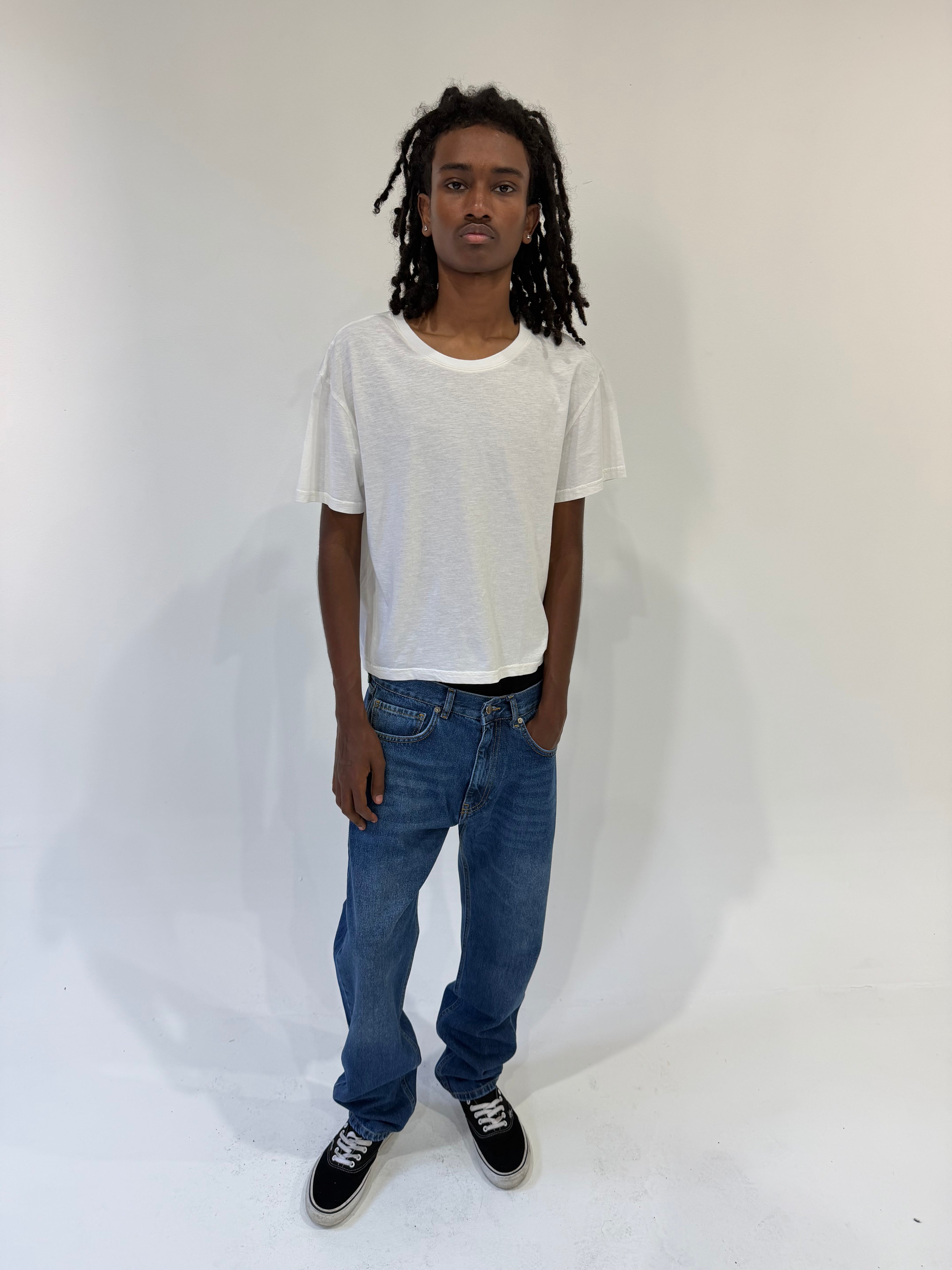 White Slub Tee
