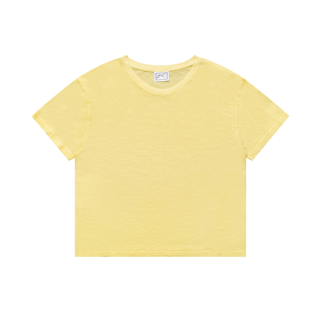 Butter Yellow Slub Tee