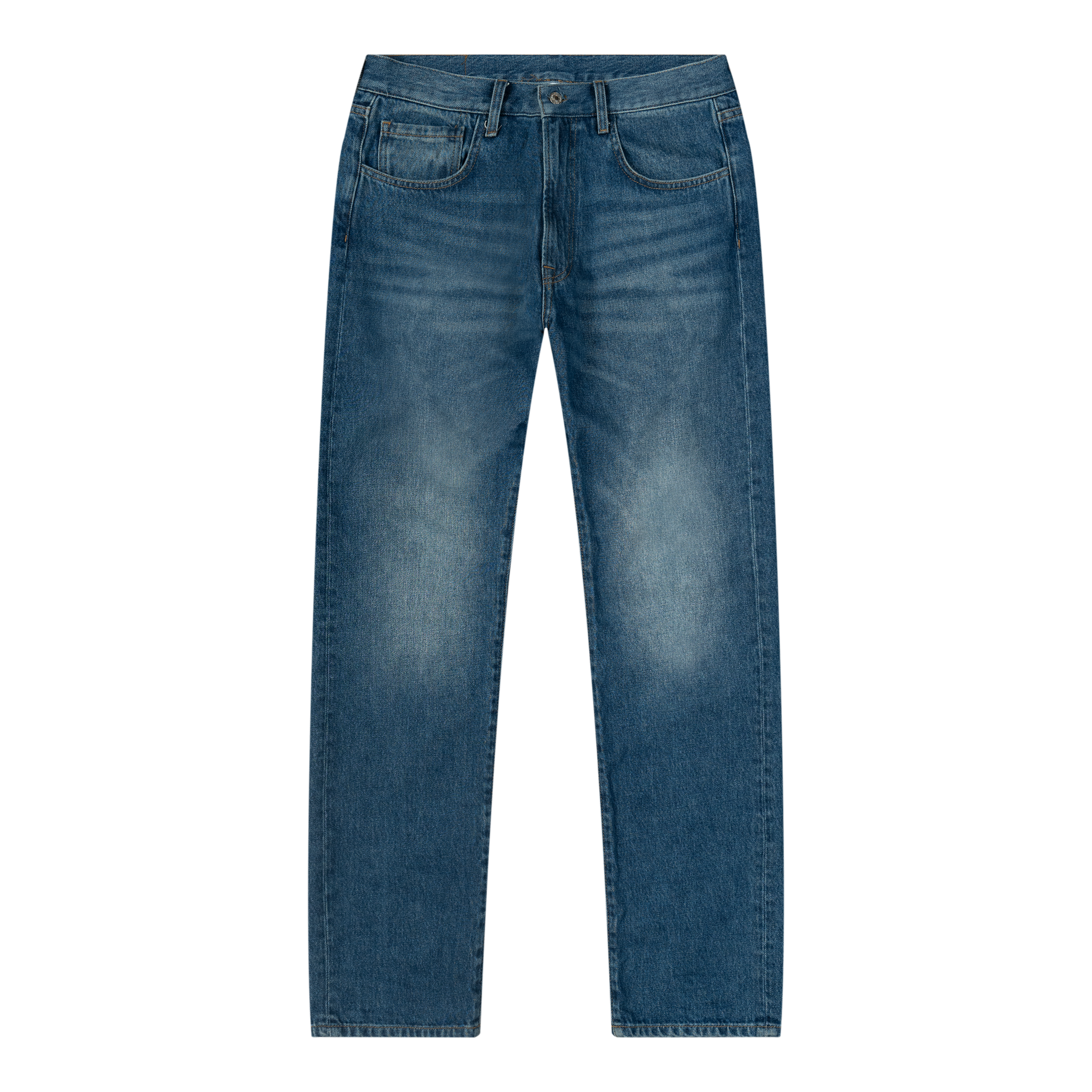 Dark Blue Straight Cut Denim