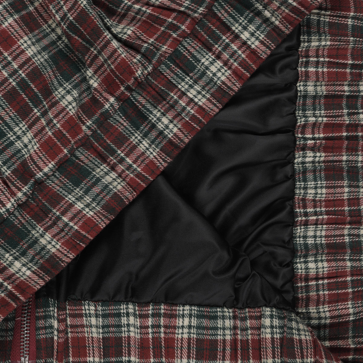 F23 Plaid Zip Up