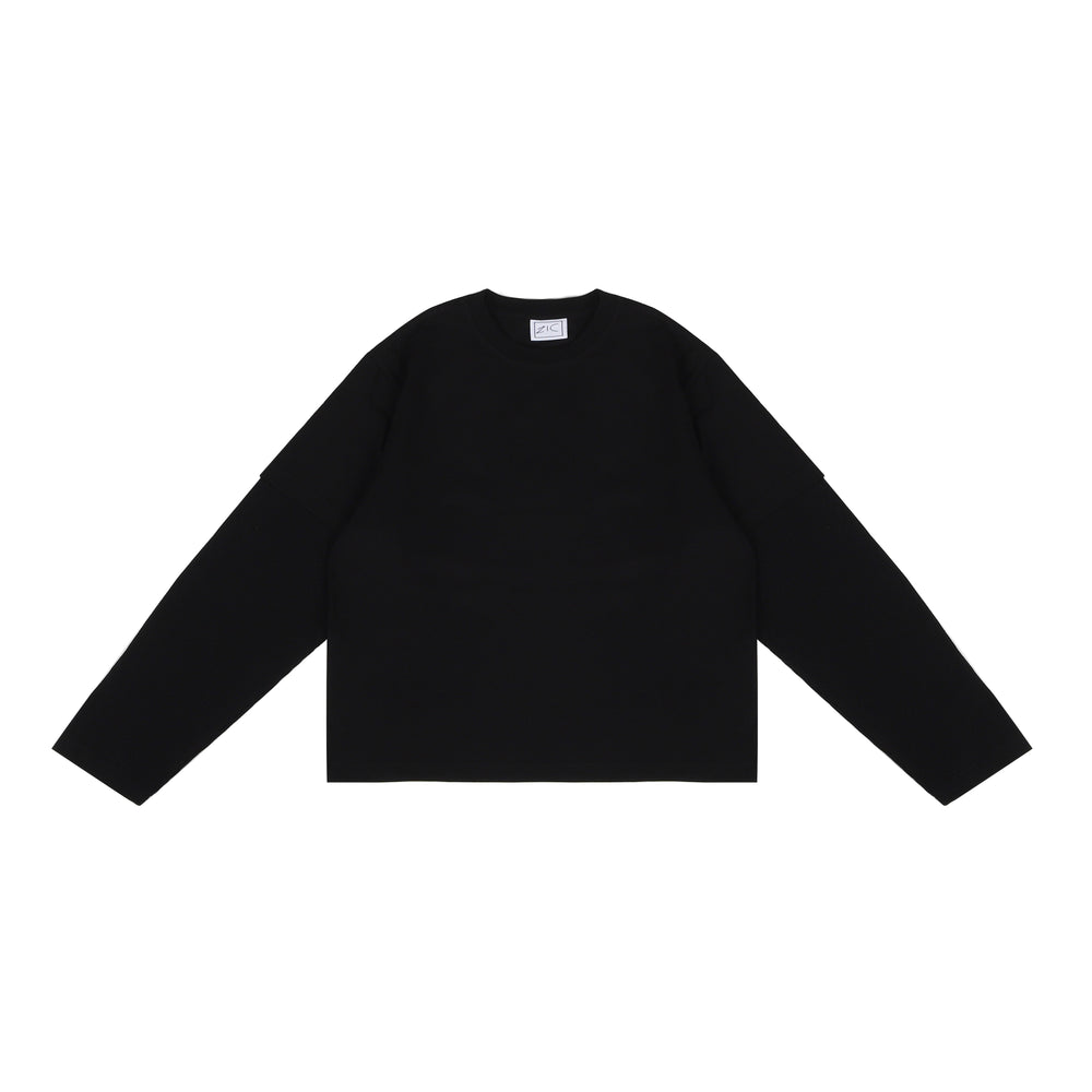 Black Double Layer Tee