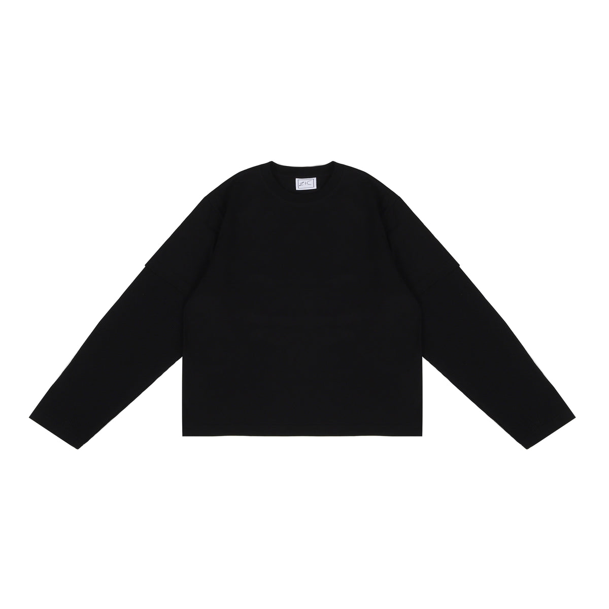 Black Double Layer Tee