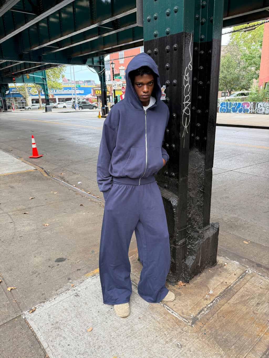 Navy Zip Up
