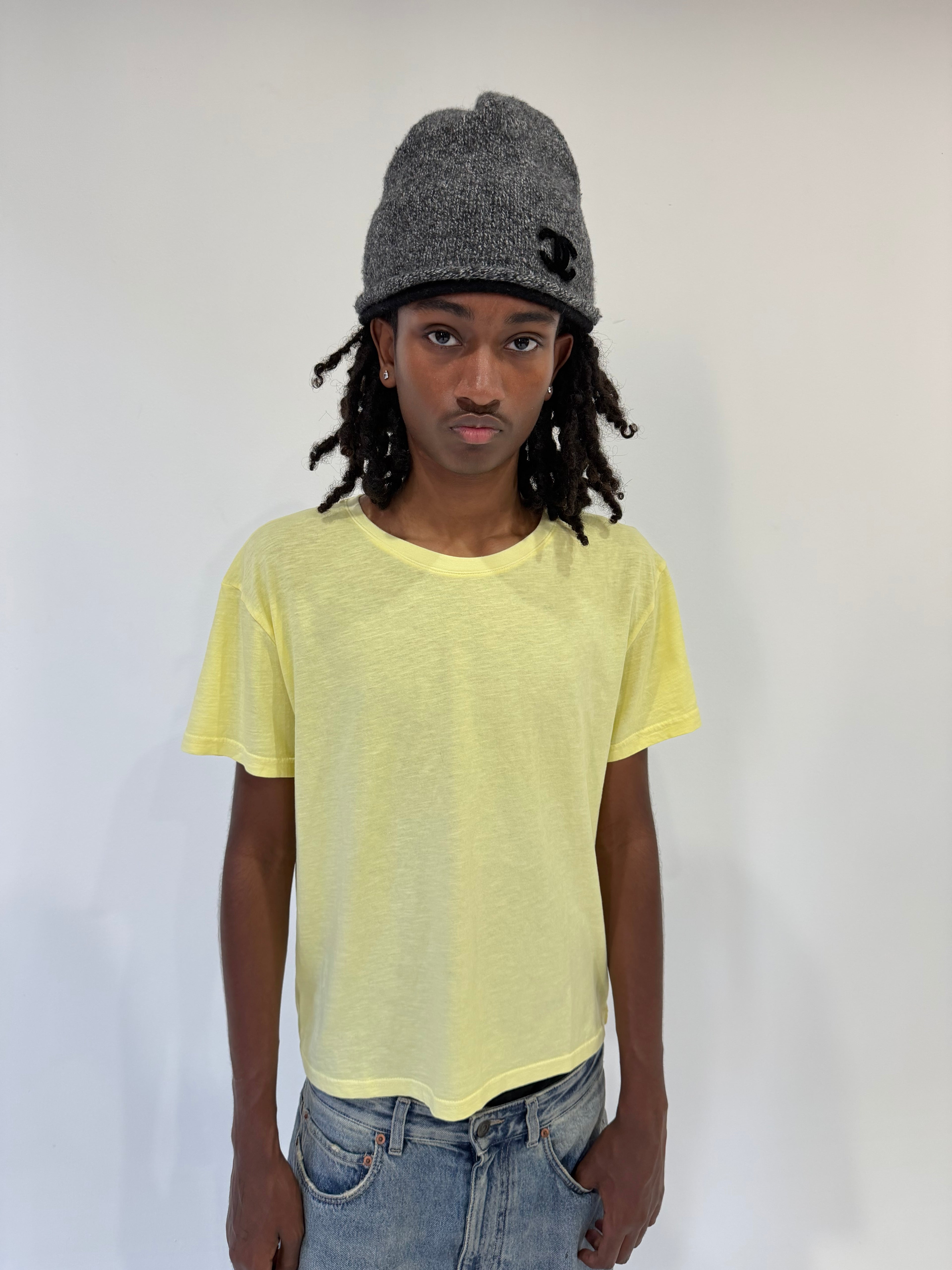 Butter Yellow Slub Tee