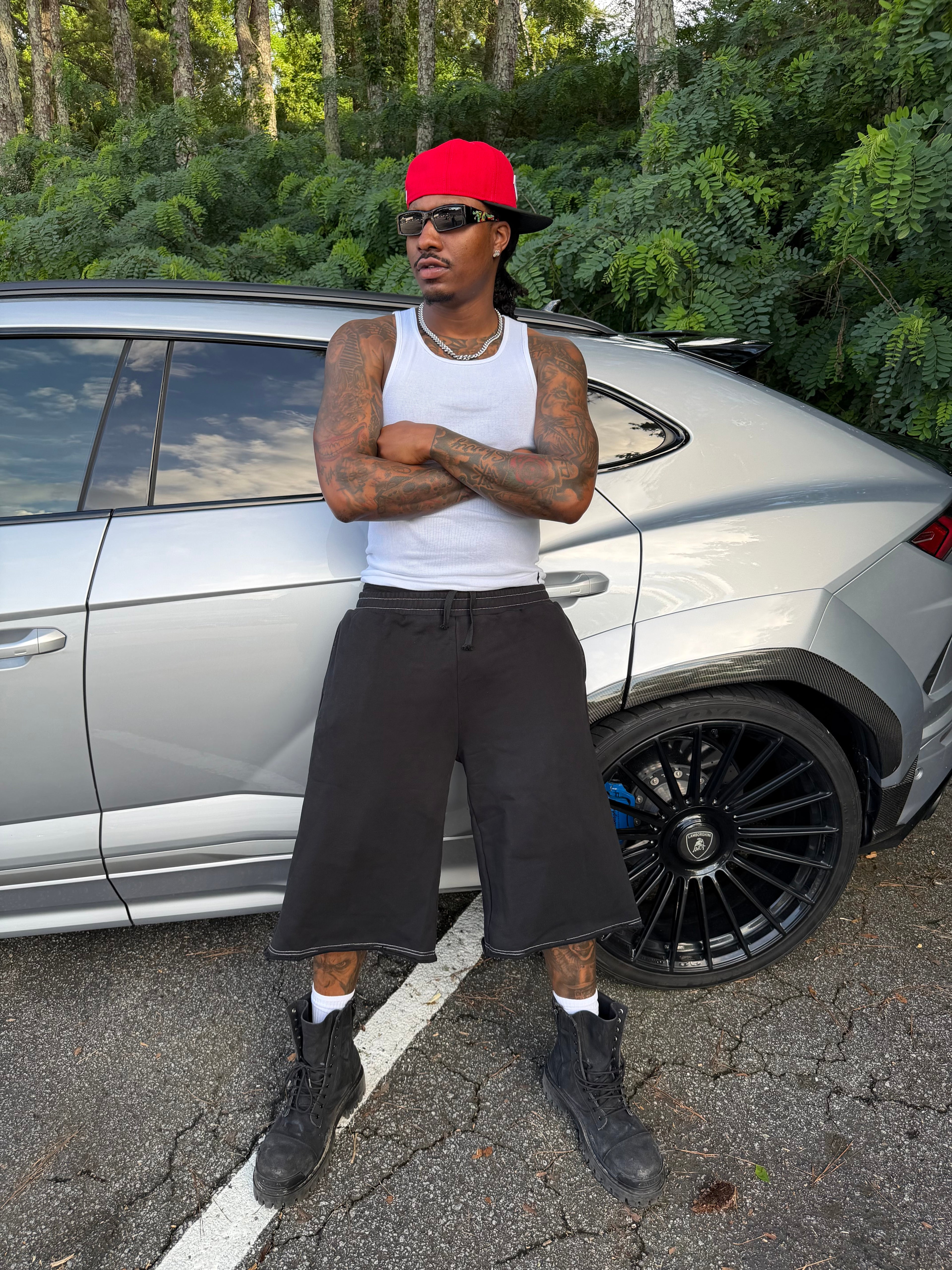 Black Sweatshorts
