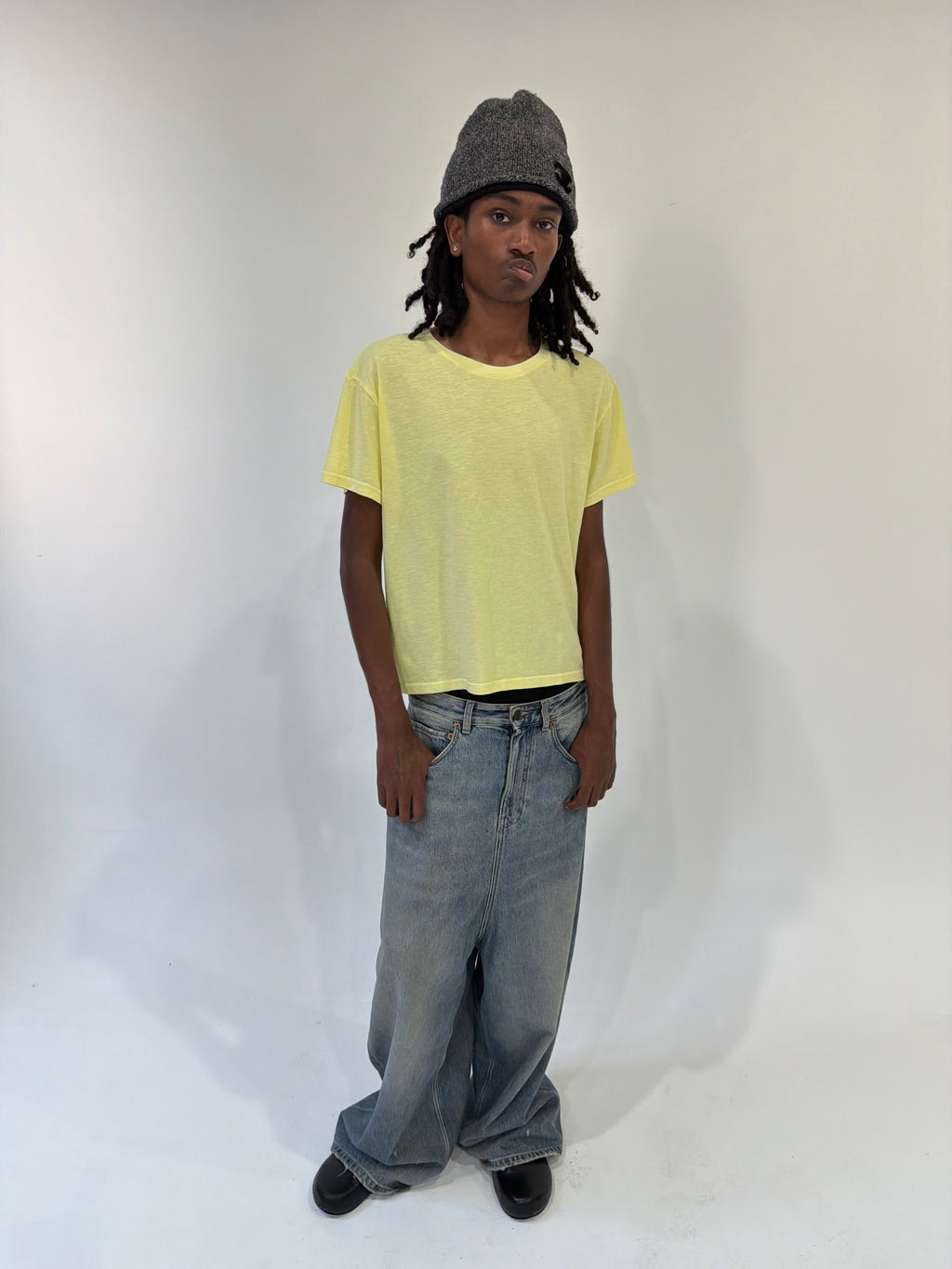 Butter Yellow Slub Tee