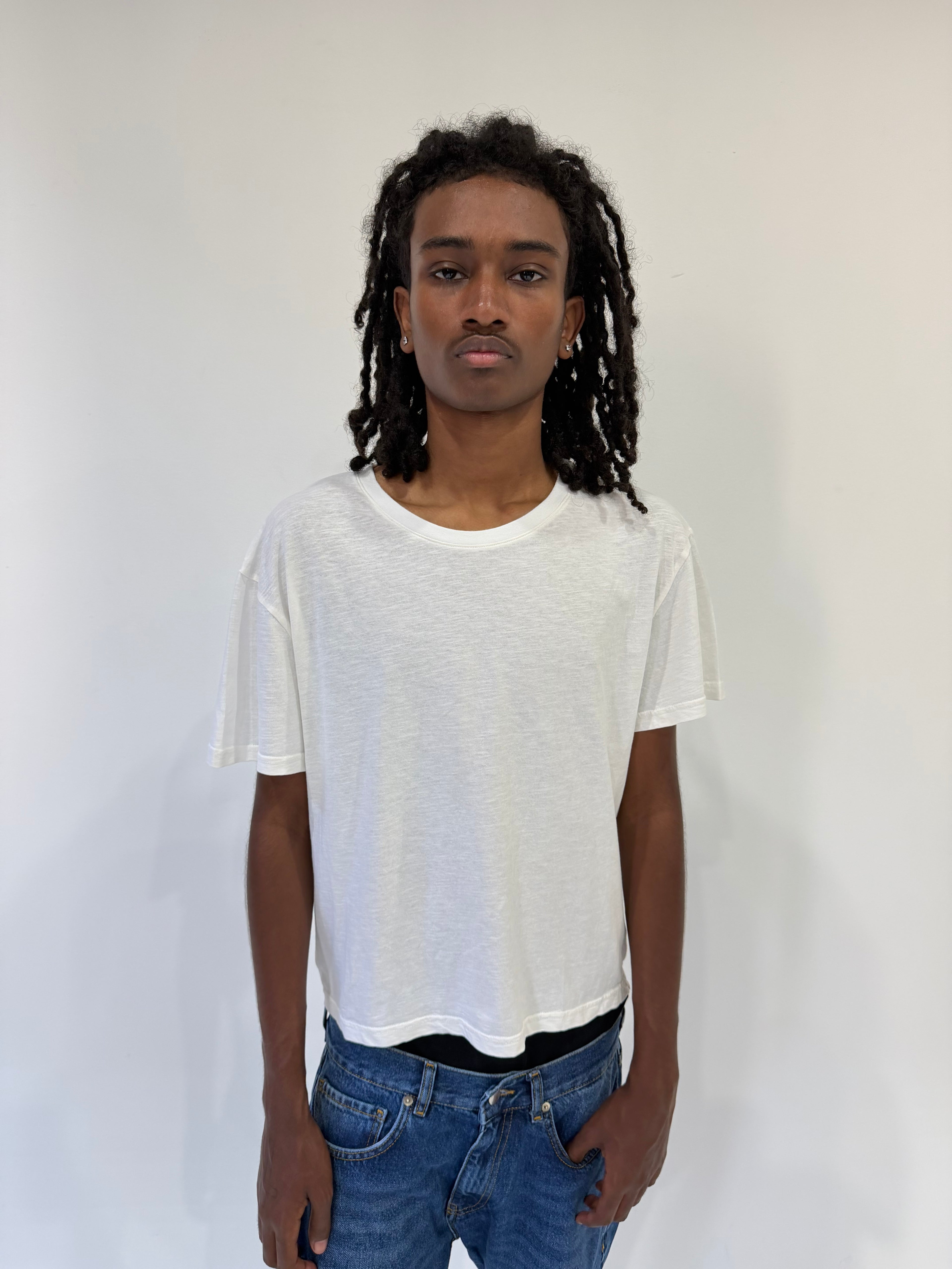 White Slub Tee