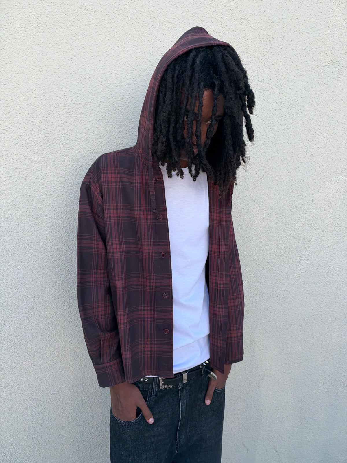 Hooded Flannel Shirt