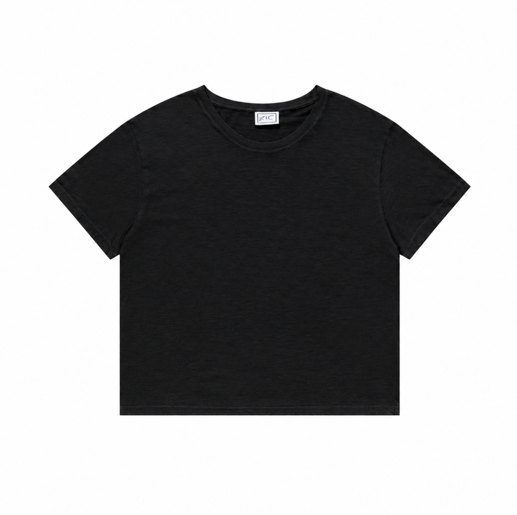Black Slub Tee