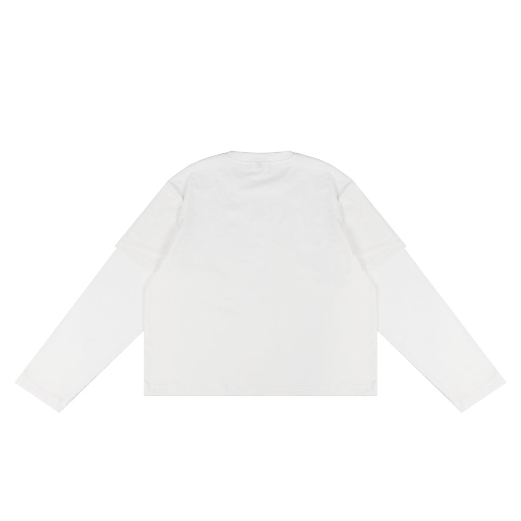 White Double Layer Tee