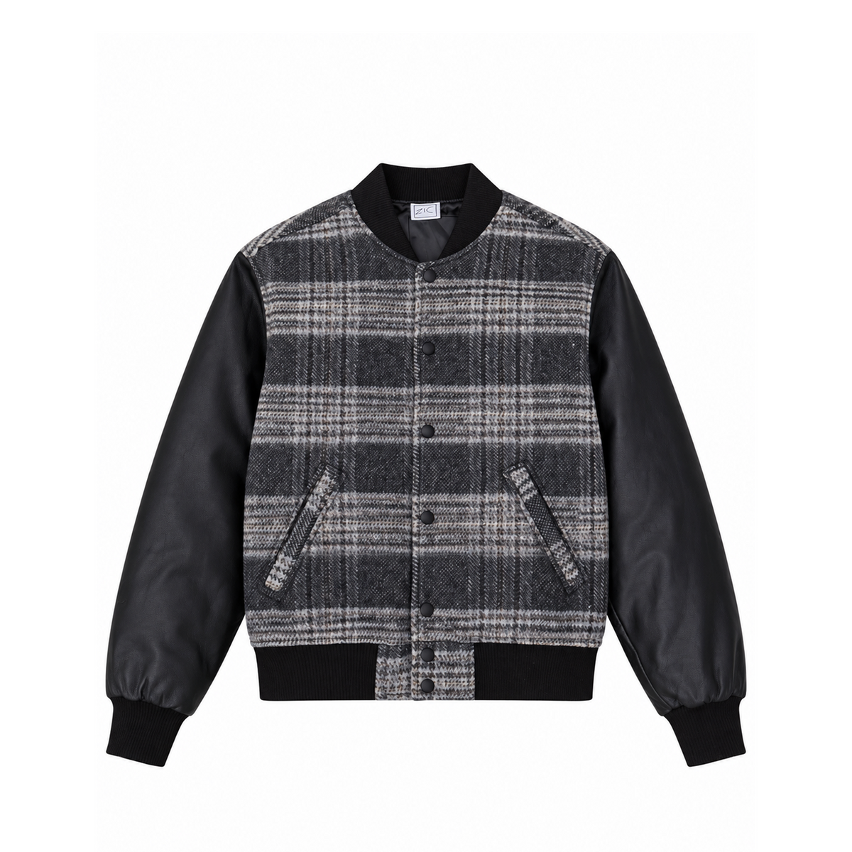 Plaid Varsity Jacket