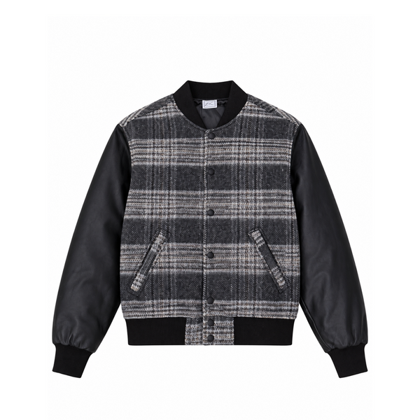 Plaid Varsity Jacket