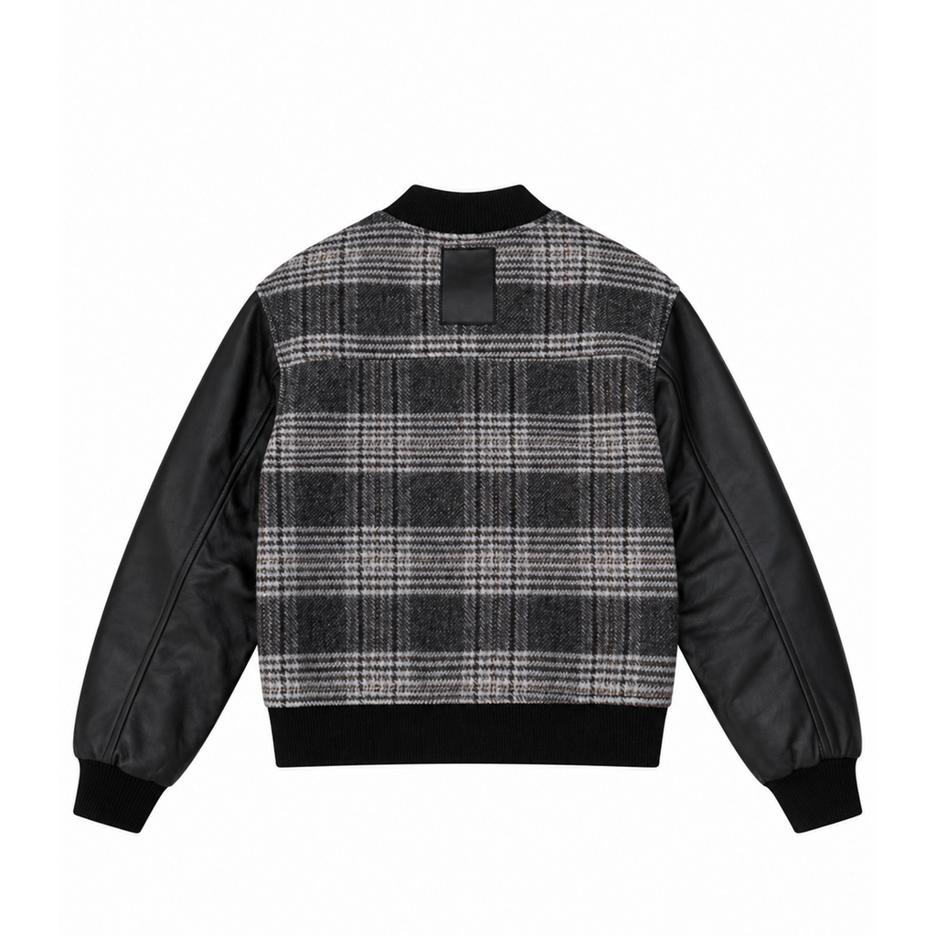 Plaid Varsity Jacket