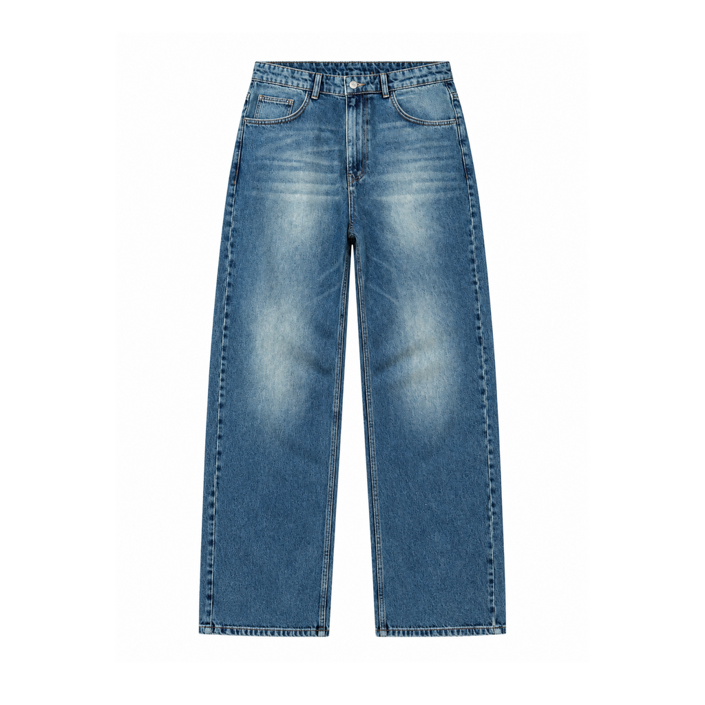 Wide Leg Blue Denim