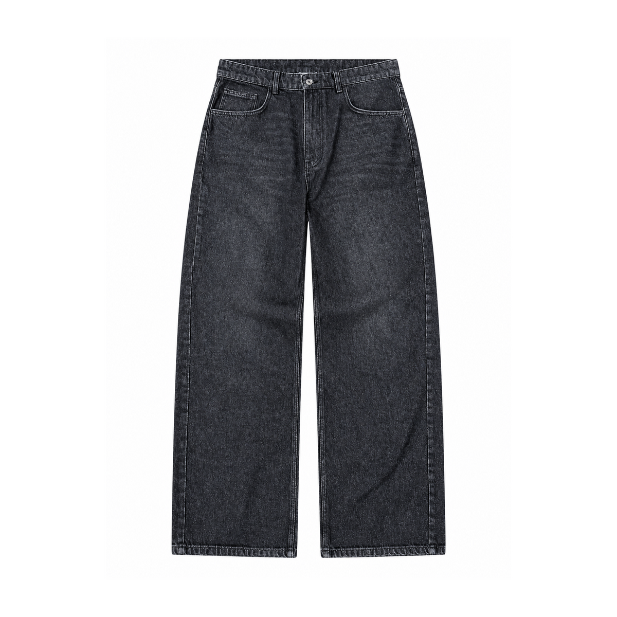Wide Leg Black Denim