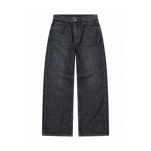 Wide Leg Black Denim