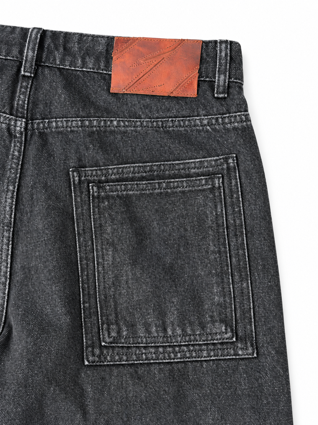 Wide Leg Black Denim